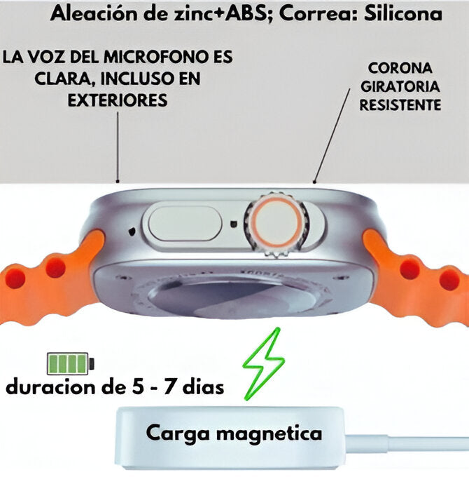 SMARWATCH ULTRA RELOJ INTELIGENTE 7 EN 1